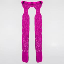 image-Ladies Water Diamond Ironing And Drilling Romper Mesh Socks
