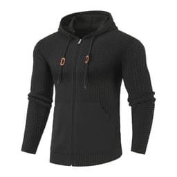 image-Four Seasons Knitting Zipper Hoodies Leather Printing 3D Outdoor Sports Hoodies with Pockets