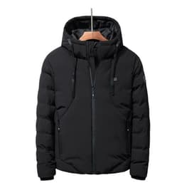 image-New Men Women Cotton Coat USB Smart Electric Heated Jackets Winter Thicken Down Hooded Outdoor Hiking Ski Clothing 7XL