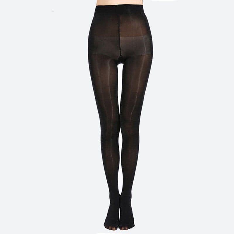 image-Sexy High Elastic Belly Mask Horse Oil Socks Steel Stockings