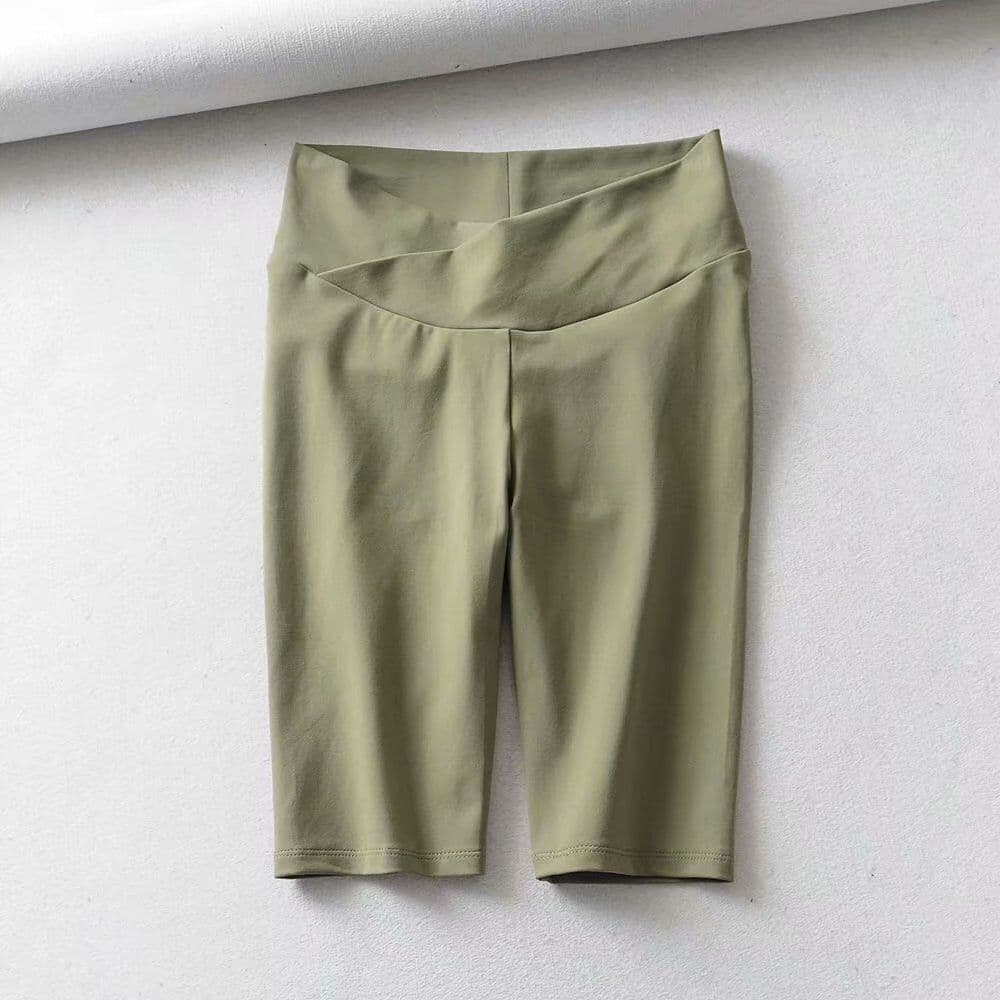 image-Stretch pleated quick-drying buttocks fitness yoga pants