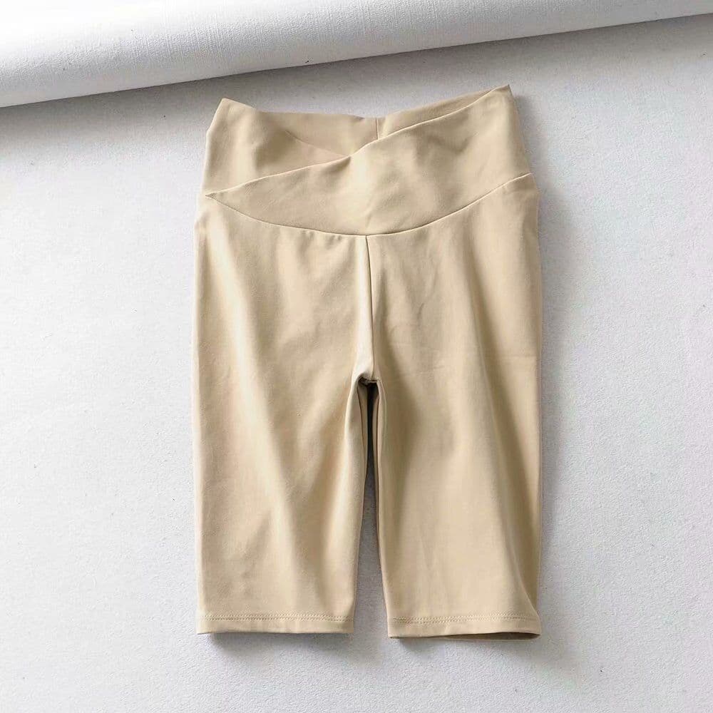image-Stretch pleated quick-drying buttocks fitness yoga pants