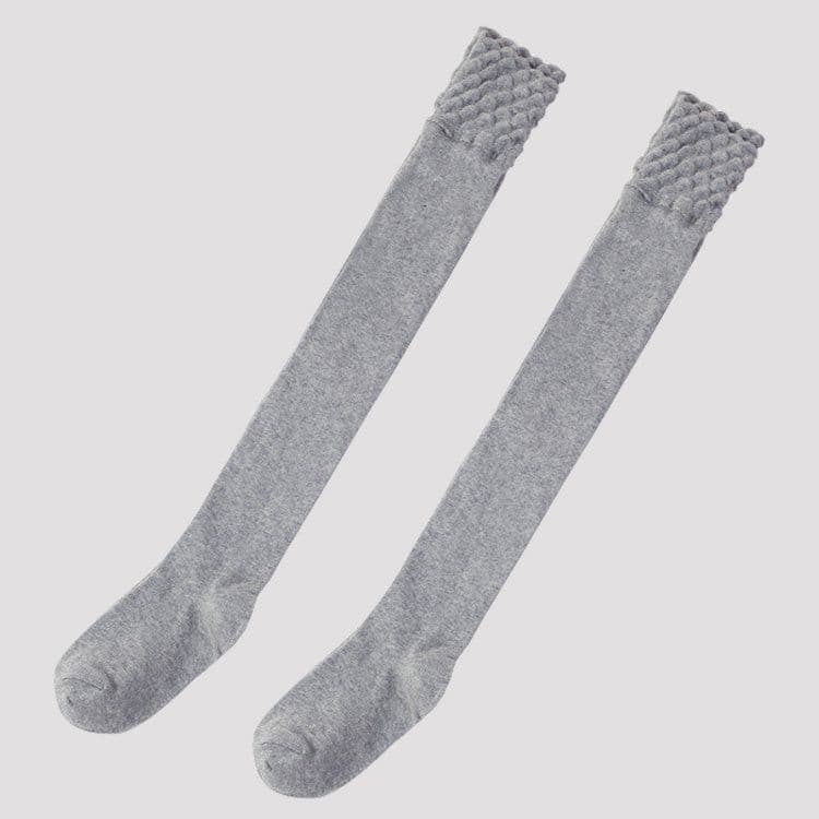 image-Autumn and winter thickened over the knee socks lace stockings women