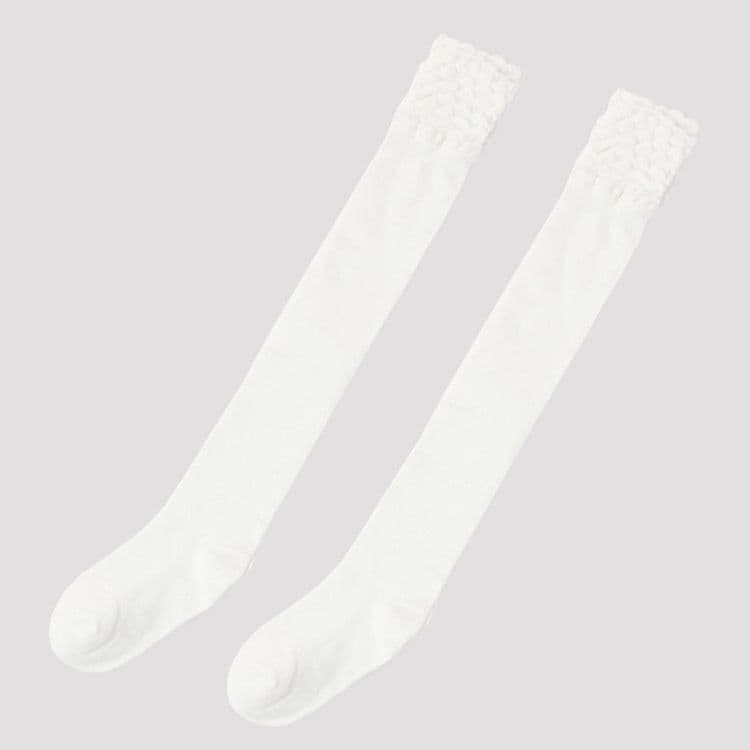 image-Autumn and winter thickened over the knee socks lace stockings women