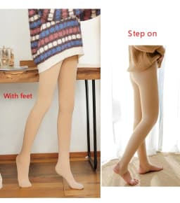 image-Light leg socks artifact flesh-colored plus velvet thick skin leggings