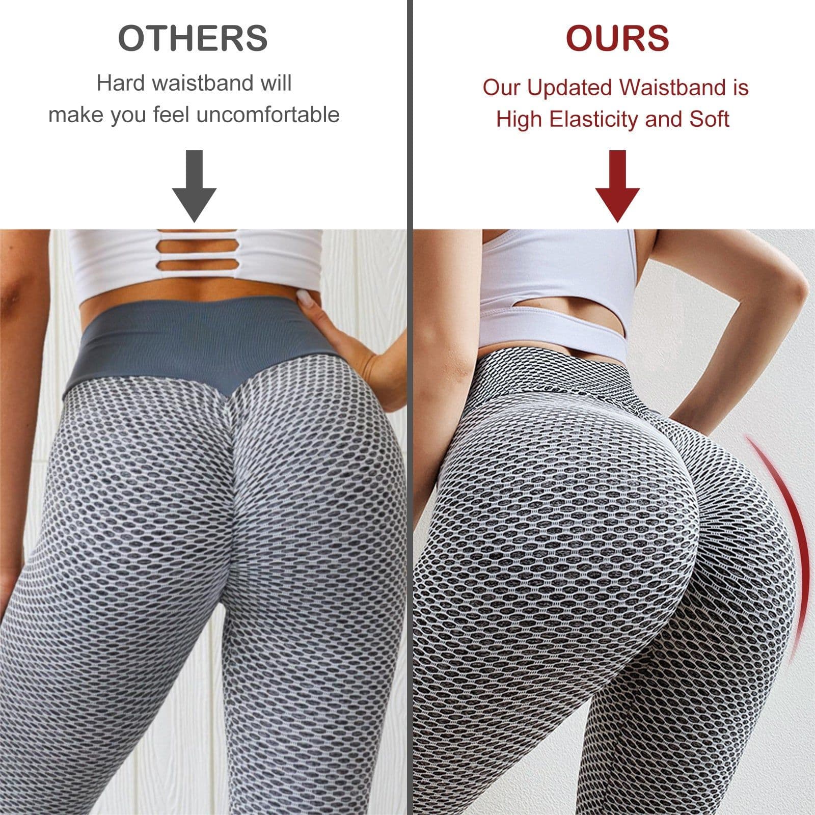 image-TIK Tok Leggings Women Butt Lifting Workout Tights Plus Size Sports High Waist Yoga Pants