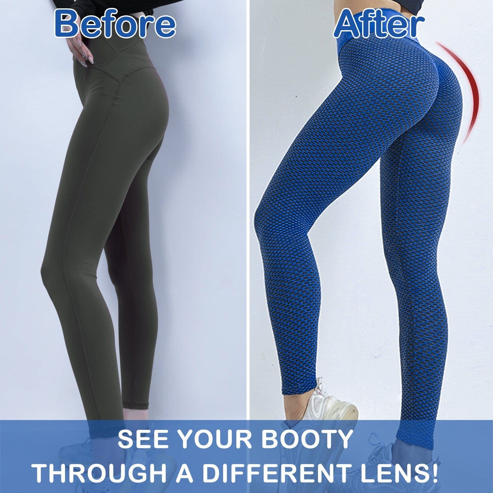 image-TIK Tok Leggings Women Butt Lifting Workout Tights Plus Size Sports High Waist Yoga Pants