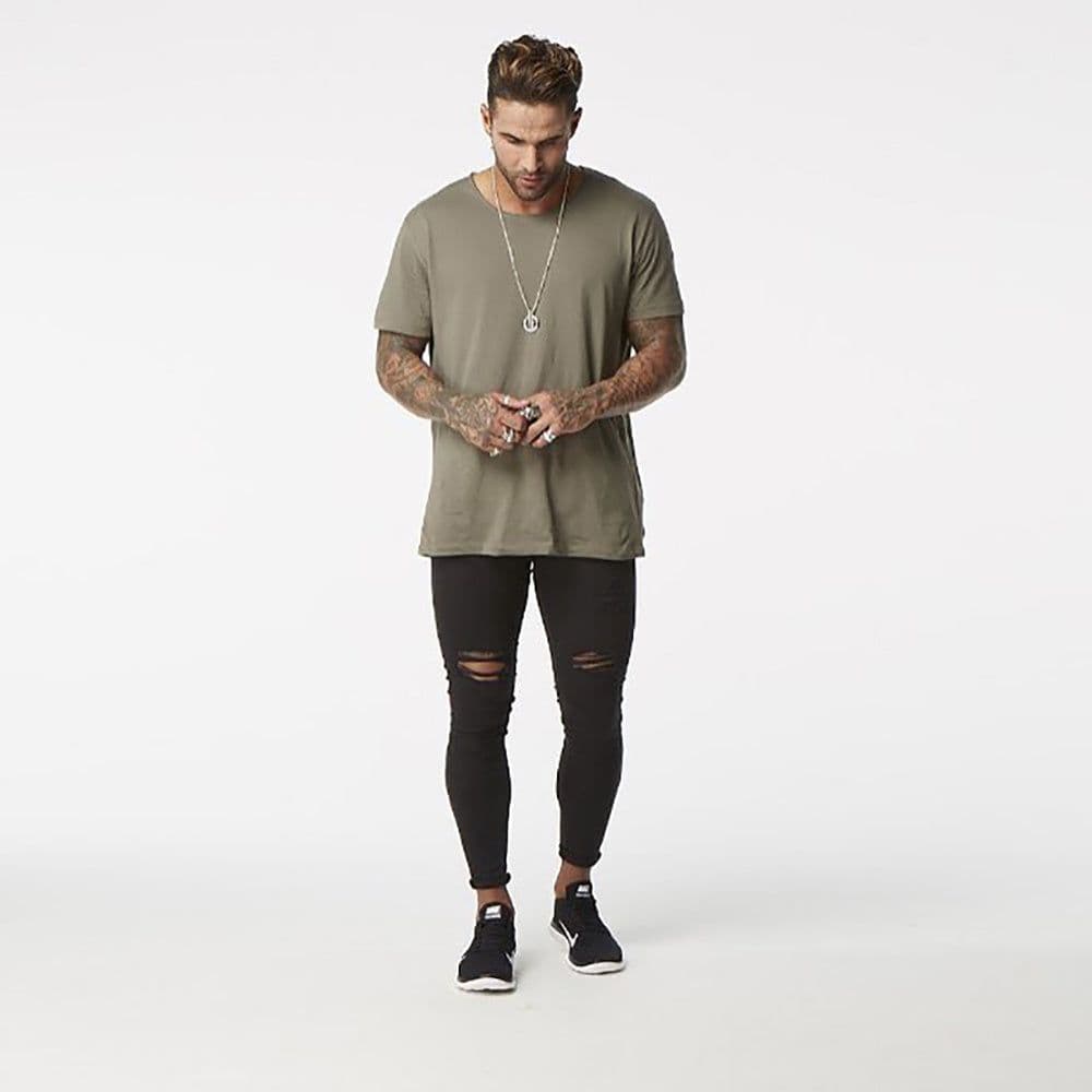 image-Summer Distressed Hip Hop Style Washed Super Skinny Men Ripped Jeans