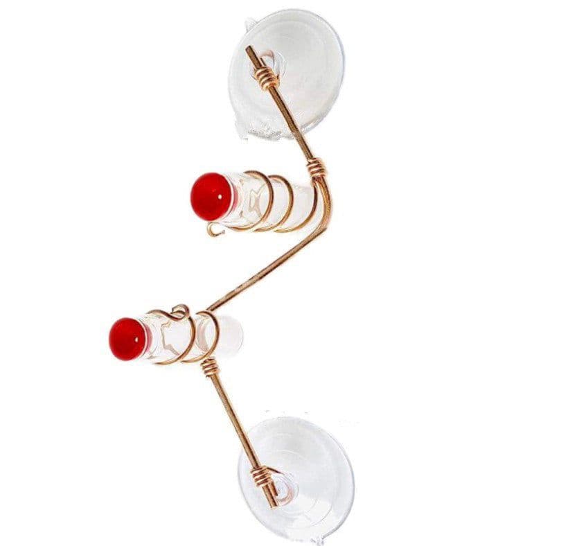 image-Garden Bird Feeder Supplies Hummingbird Feeder Drinker Suction Cup Easy To Clean Deck Garden Decor Bird Feeders for Wild Birds