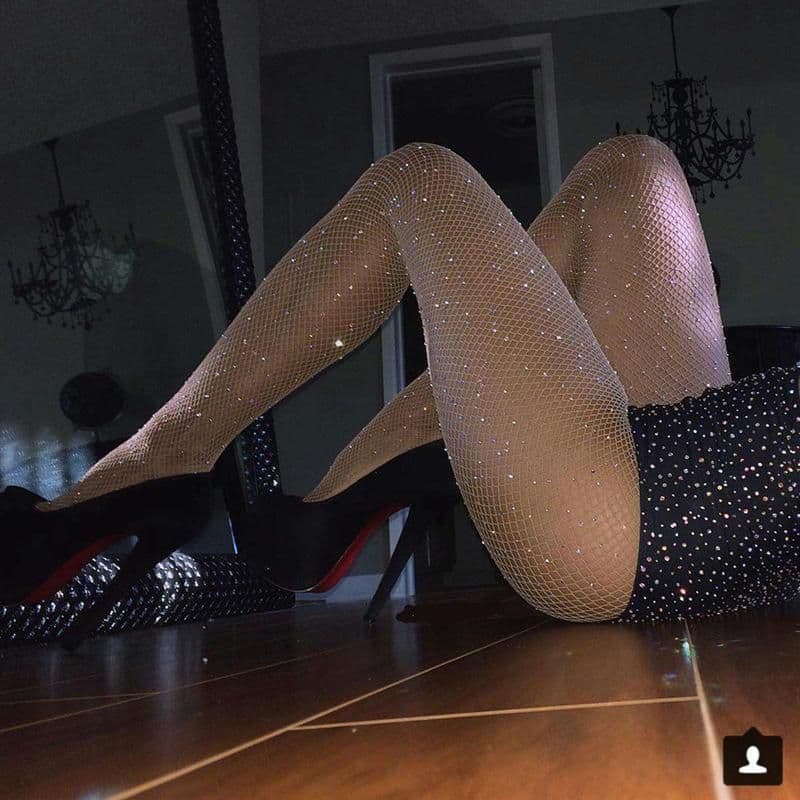image-Women's Fishnet Bottoming Pantyhose