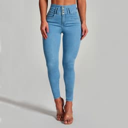 image-High Waist Jeans Women's Skinny Trousers Tight Stretch Shaping And Hip Lifting Pants