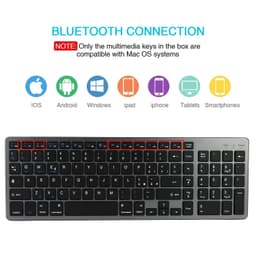 image-Tablet Phone Universal Digital Rechargeable Bluetooth Keyboard