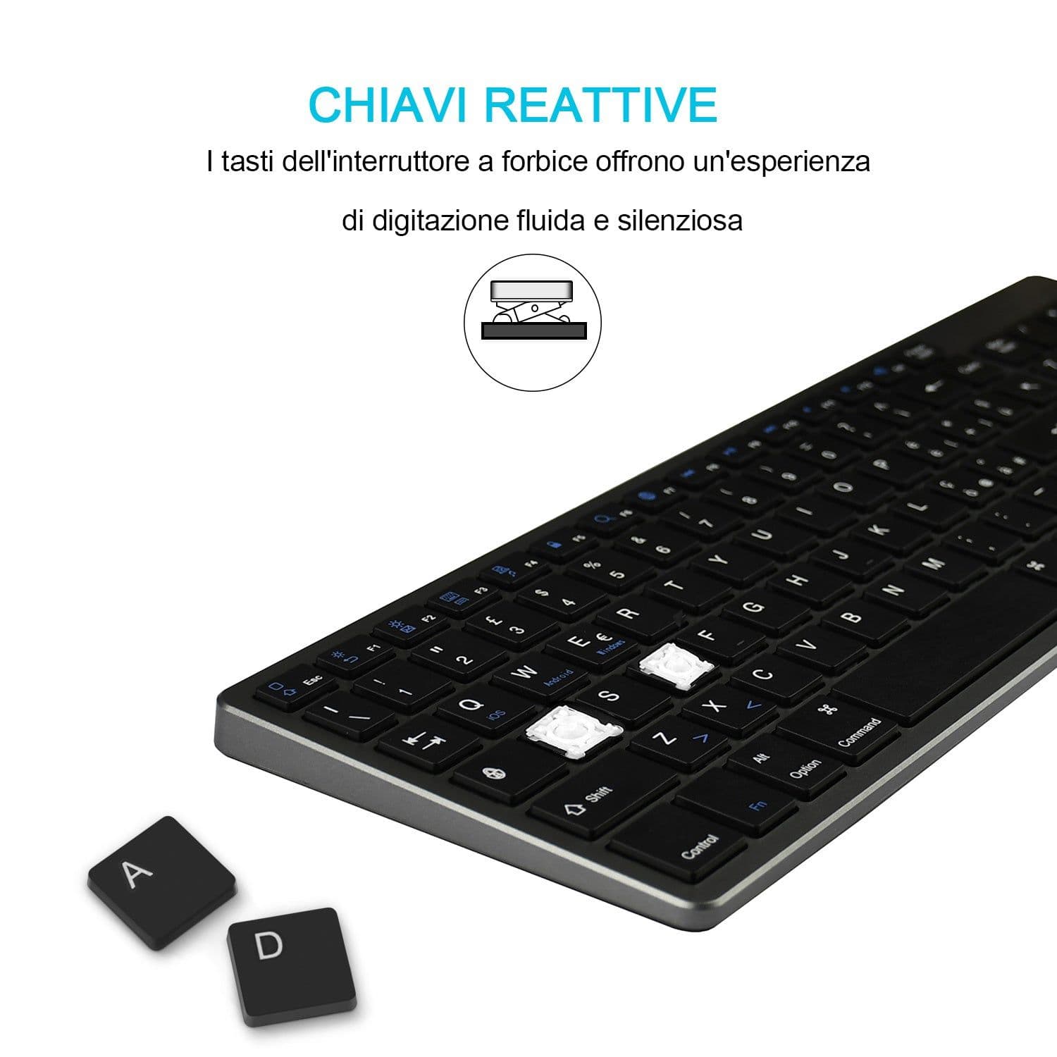 image-Tablet Phone Universal Digital Rechargeable Bluetooth Keyboard