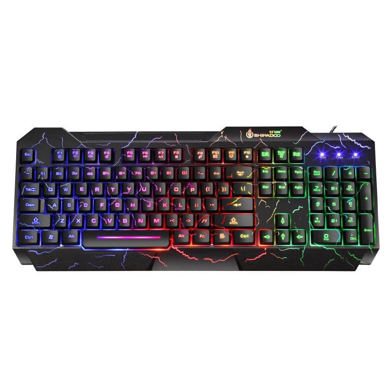 image-Luminous 4D Gaming Keyboard And Mouse Set Luminous Keyboard And Mouse