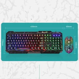 image-Luminous 4D Gaming Keyboard And Mouse Set Luminous Keyboard And Mouse