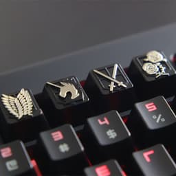 image-Embossed Zinc-Aluminum Alloy Metal Keycap Mechanical Keyboard Height