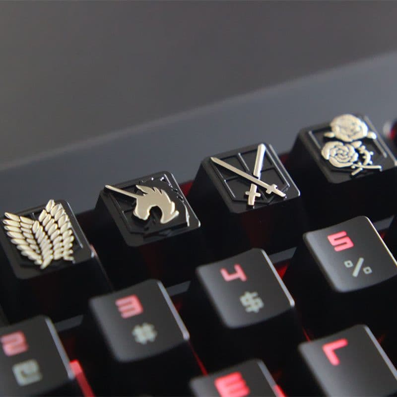 image-Embossed Zinc-Aluminum Alloy Metal Keycap Mechanical Keyboard Height