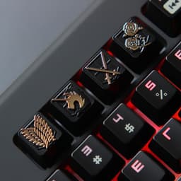 image-Embossed Zinc-Aluminum Alloy Metal Keycap Mechanical Keyboard Height