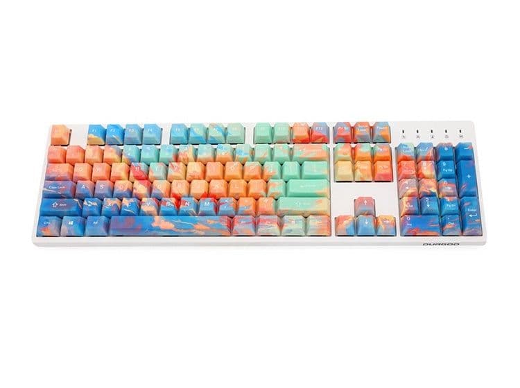 image-Five-Sided SubliOem Keycap Mechmation Sunset Keycap anical Keyboard Customization