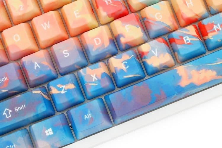 image-Five-Sided SubliOem Keycap Mechmation Sunset Keycap anical Keyboard Customization
