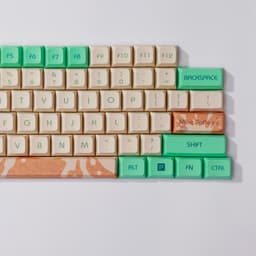 image-Mint Toffee DSA Ball Cap PBT Sublimation Keycap XDA104 Mechanical Keyboard Dedicated Keys