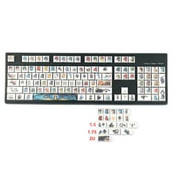 image-Xda Little Monster Sublimation Keycap Personality Cartoon Mechanical Keyboard Dedicated Keys