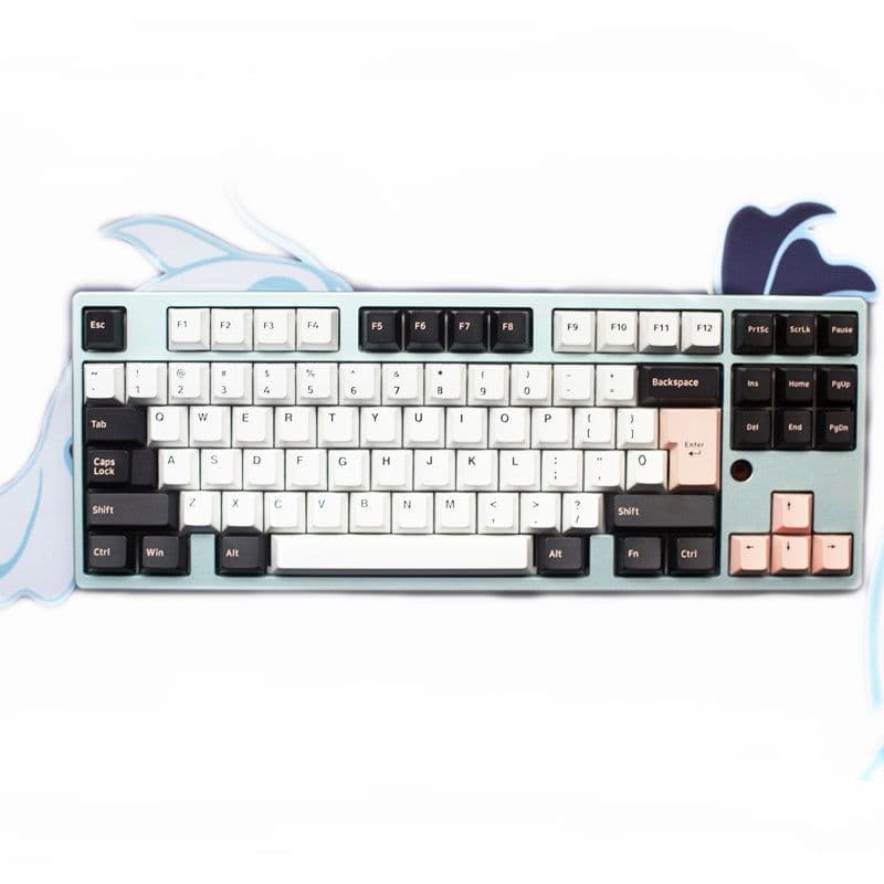 image-Ps Set Cheese Green Nautilus Graphite Cyan Two-Color Pbt Mechanical Keycap