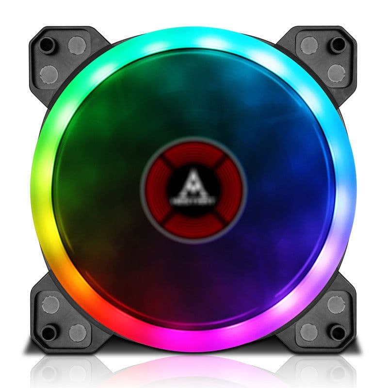 image-Camouflage Light Rgb Color Changing Chassis Fan 12cm