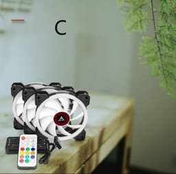 image-Camouflage Light Rgb Color Changing Chassis Fan 12cm