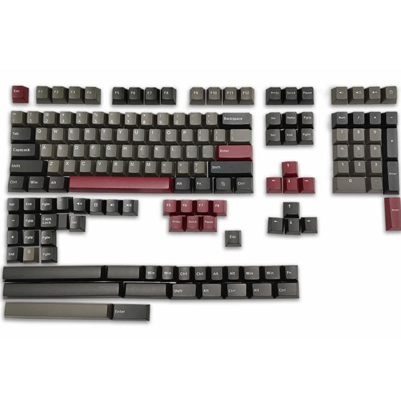 image-Capturer's New Product Original High Two-Color Molding Powder Black Blue Purple Red Black Blue Black With Two-Color PBT Mechanical Keycaps