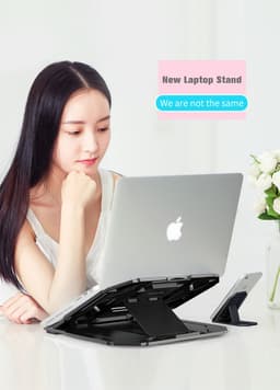 image-Laptop Bracket Increased Heat Dissipation Portable Shelf Folding Lift