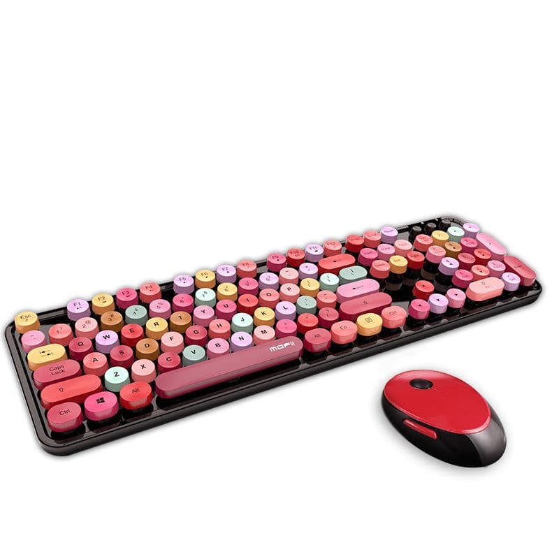 image-Ferris Hand Wireless Keyboard And Mouse Color Lipstick Punk Girl Cute Office Keyboard And Mouse