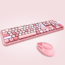 image-Ferris Hand Wireless Keyboard And Mouse Color Lipstick Punk Girl Cute Office Keyboard And Mouse
