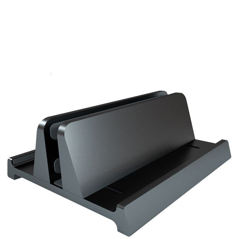 image-Compatible with Apple, Compatible with Apple , Notebook Vertical Stand Macbook Apple Computer Stand Upright Mini Storage Shelf Aluminum Alloy Heat Dissipation