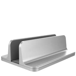image-Compatible with Apple, Compatible with Apple , Notebook Vertical Stand Macbook Apple Computer Stand Upright Mini Storage Shelf Aluminum Alloy Heat Dissipation