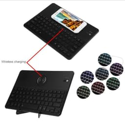 image-Compatible with Apple , Bluetooth 3.0 Keyboard With QI Wireless Charging Function 7