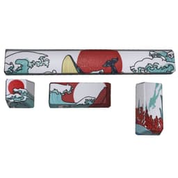 image-Coral Sea Keycaps PBT Five-sided Sublimation Mechanical Keyboard