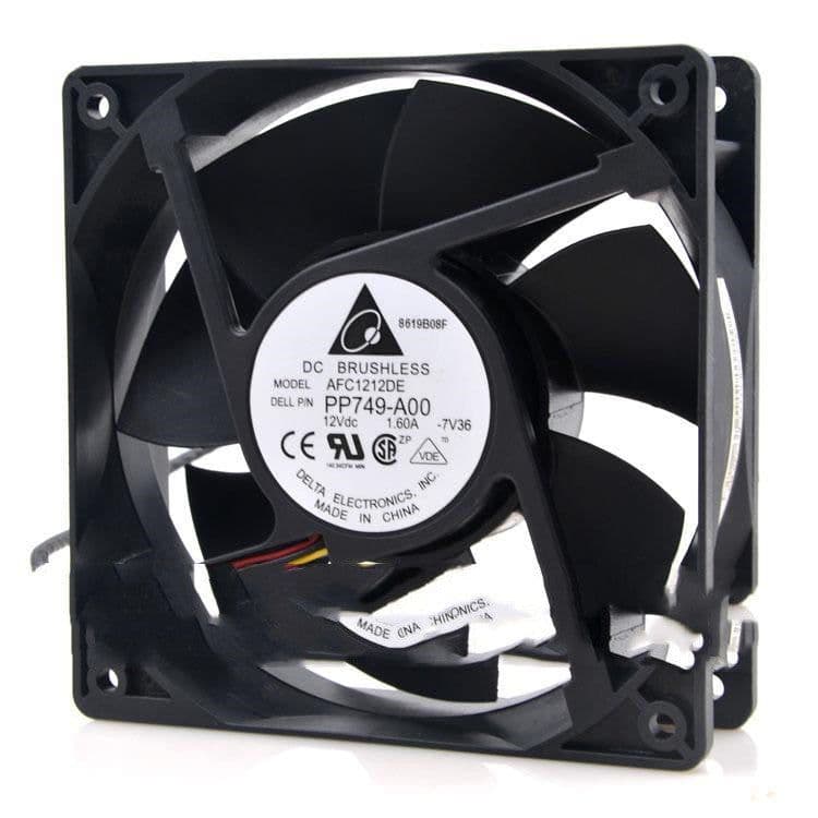 image-Delta AFC1212DE 12038 12V 1.6A 12CM Gale Volume Ant PWM Speed Control Cooling Fan