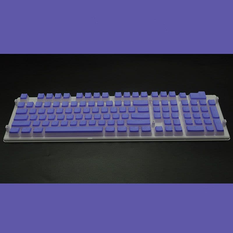 image-Pudding 108 Key Double Skin Pudding Cream PBT104 Two-color Milk Skin Mechanical Keyboard Translucent Keycap