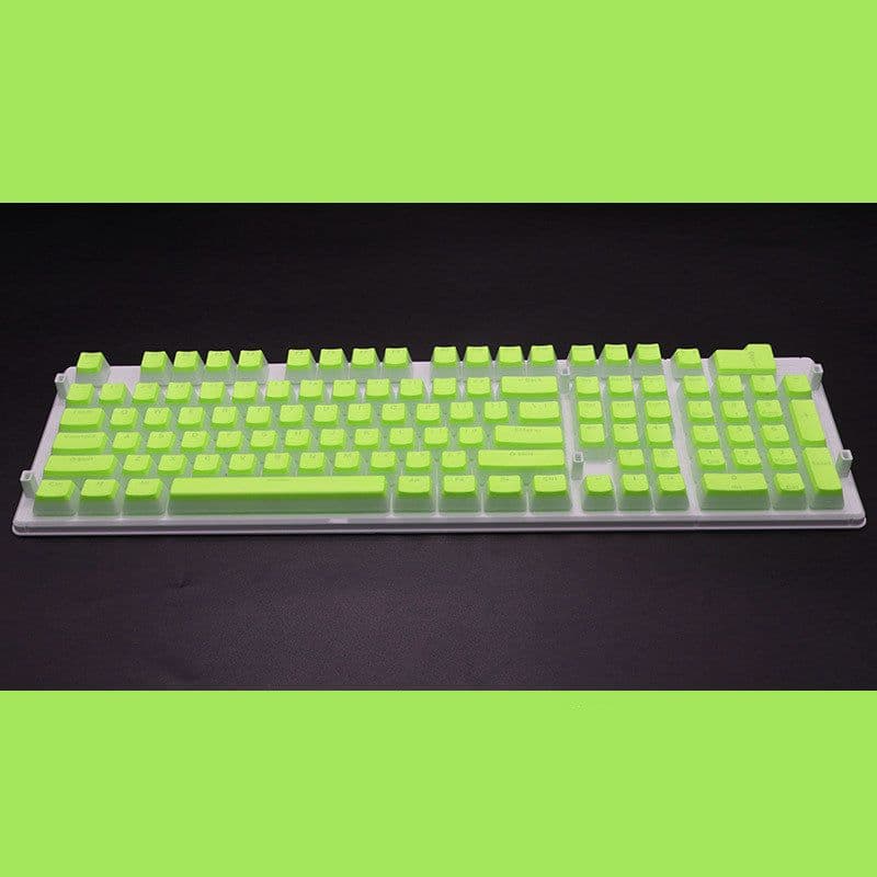 image-Pudding 108 Key Double Skin Pudding Cream PBT104 Two-color Milk Skin Mechanical Keyboard Translucent Keycap
