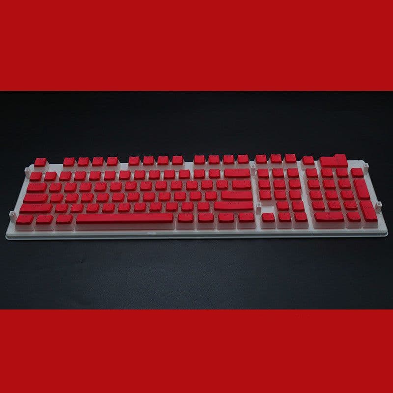 image-Pudding 108 Key Double Skin Pudding Cream PBT104 Two-color Milk Skin Mechanical Keyboard Translucent Keycap