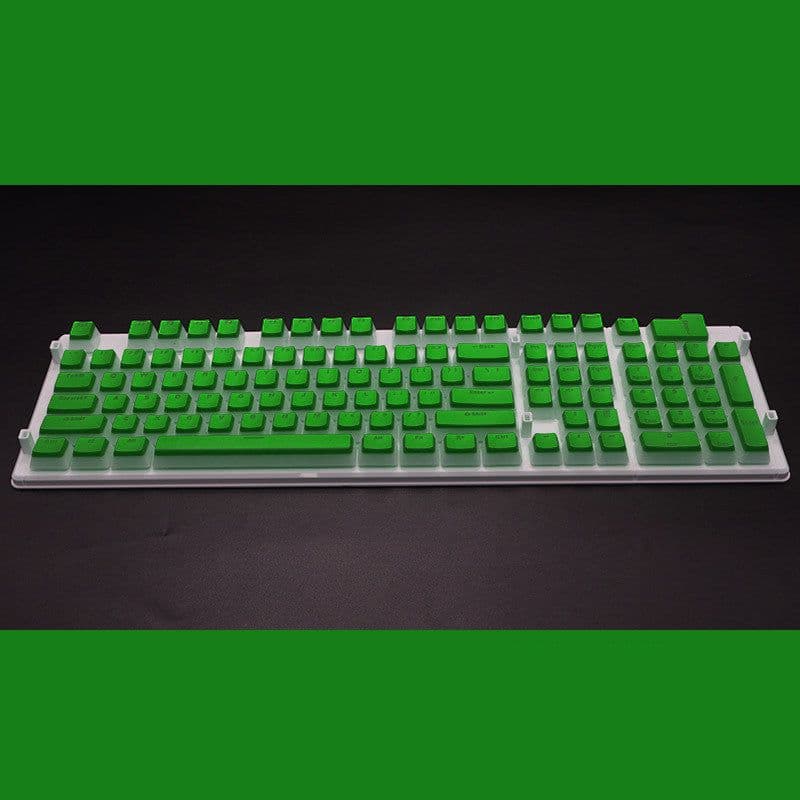 image-Pudding 108 Key Double Skin Pudding Cream PBT104 Two-color Milk Skin Mechanical Keyboard Translucent Keycap