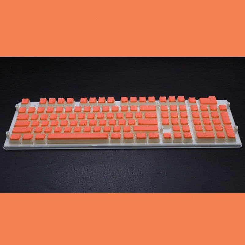 image-Pudding 108 Key Double Skin Pudding Cream PBT104 Two-color Milk Skin Mechanical Keyboard Translucent Keycap