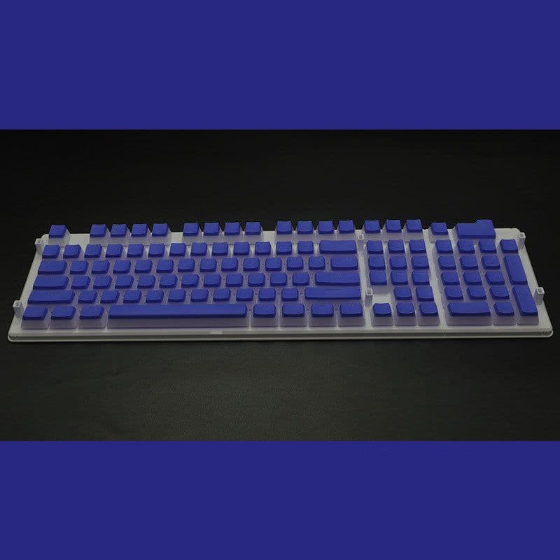 image-Pudding 108 Key Double Skin Pudding Cream PBT104 Two-color Milk Skin Mechanical Keyboard Translucent Keycap