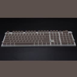 image-Pudding 108 Key Double Skin Pudding Cream PBT104 Two-color Milk Skin Mechanical Keyboard Translucent Keycap