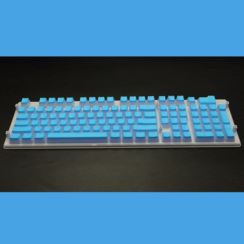 image-Pudding 108 Key Double Skin Pudding Cream PBT104 Two-color Milk Skin Mechanical Keyboard Translucent Keycap
