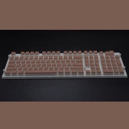 image-Pudding 108 Key Double Skin Pudding Cream PBT104 Two-color Milk Skin Mechanical Keyboard Translucent Keycap