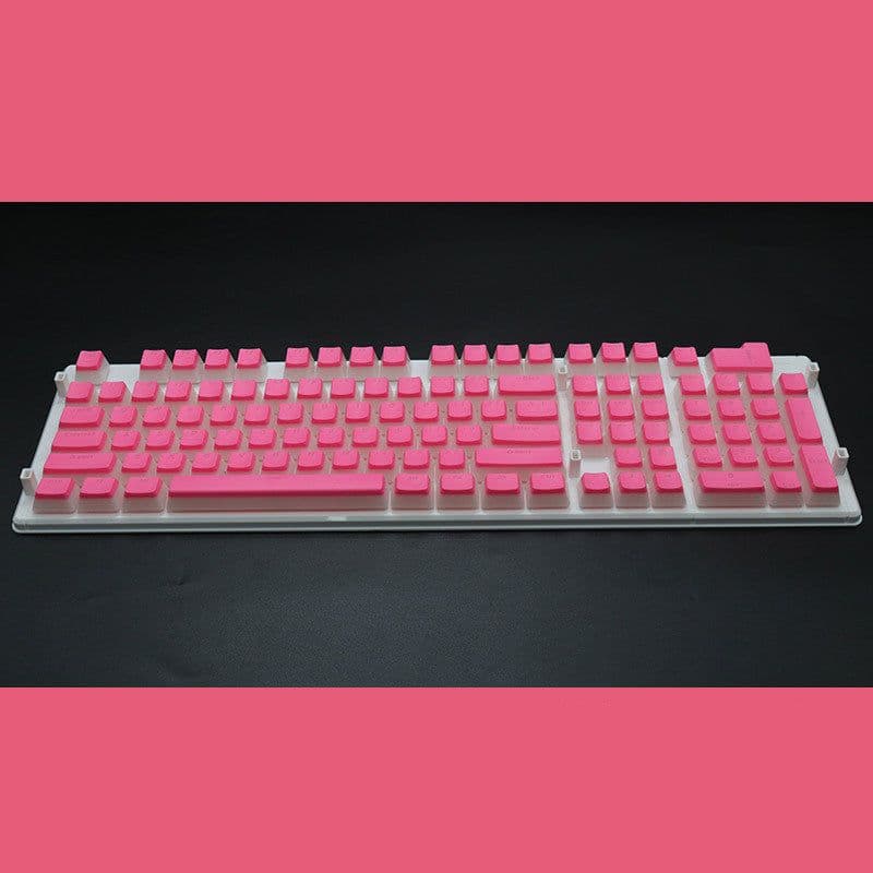 image-Pudding 108 Key Double Skin Pudding Cream PBT104 Two-color Milk Skin Mechanical Keyboard Translucent Keycap