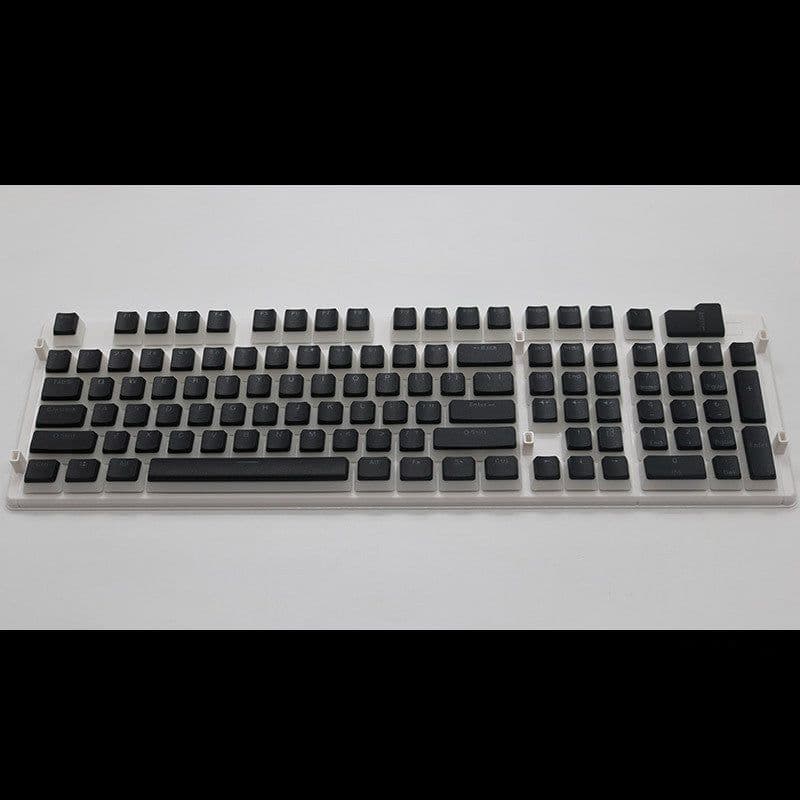image-Pudding 108 Key Double Skin Pudding Cream PBT104 Two-color Milk Skin Mechanical Keyboard Translucent Keycap