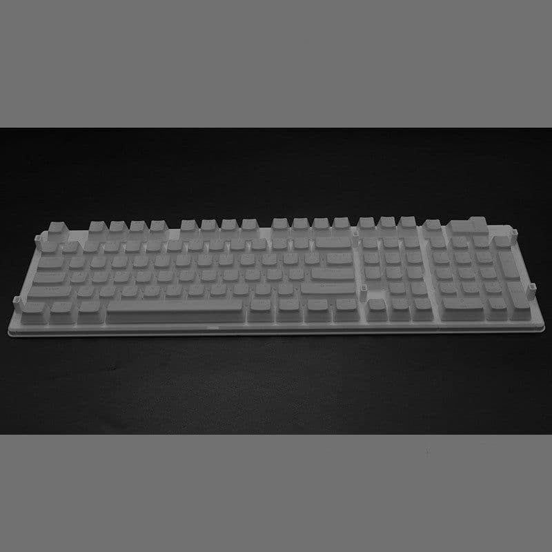 image-Pudding 108 Key Double Skin Pudding Cream PBT104 Two-color Milk Skin Mechanical Keyboard Translucent Keycap